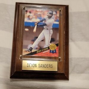 Baseball Plaque with Player Card
